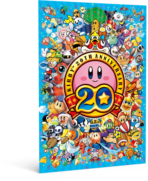 Anime Inspirations Kirby 20th Anniversary Poster Art (11 x 17) 28x43 cm